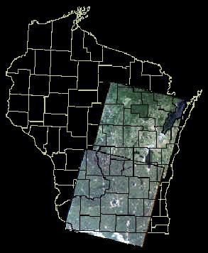 Satellite images for wisconsin area